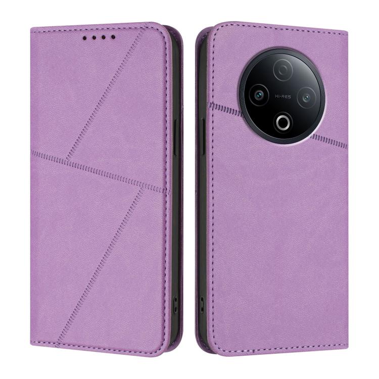 For vivo Y500 5G Strong Magnetic Frosted Flip Leather Phone Case