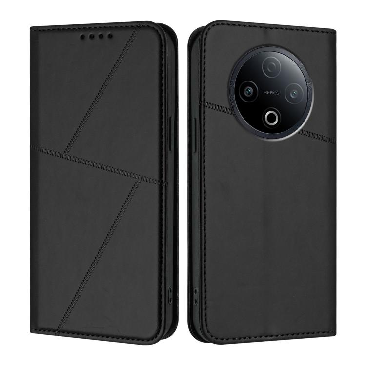 For vivo Y500 5G Strong Magnetic Frosted Flip Leather Phone Case