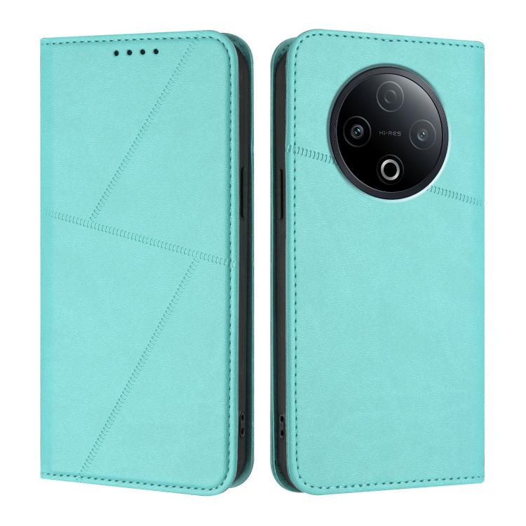 For vivo Y500 5G Strong Magnetic Frosted Flip Leather Phone Case