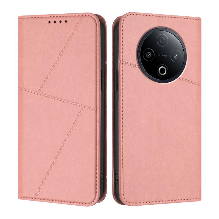 For vivo Y500 5G Strong Magnetic Frosted Flip Leather Phone Case