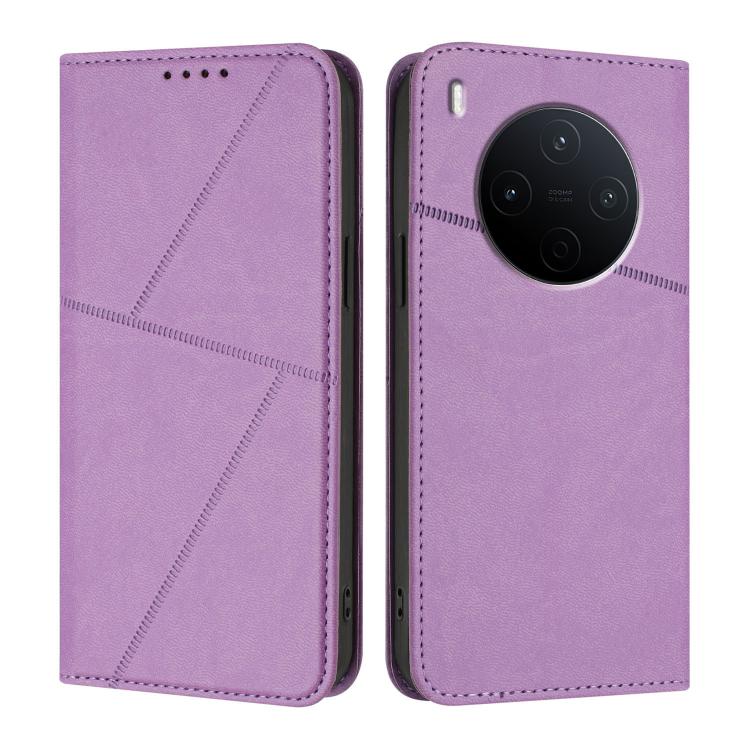 For vivo Y500 Pro 5G Strong Magnetic Frosted Flip Leather Phone Case