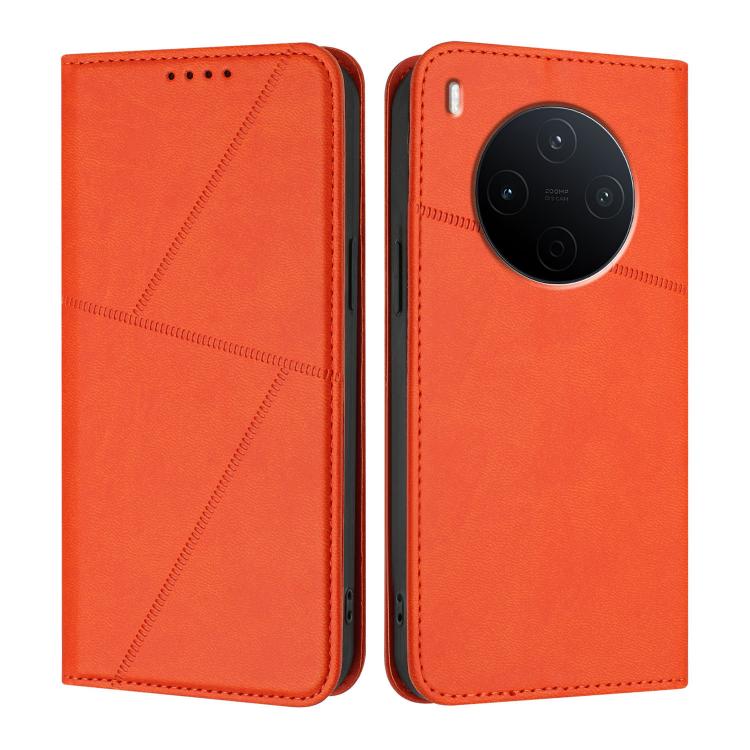 For vivo Y500 Pro 5G Strong Magnetic Frosted Flip Leather Phone Case
