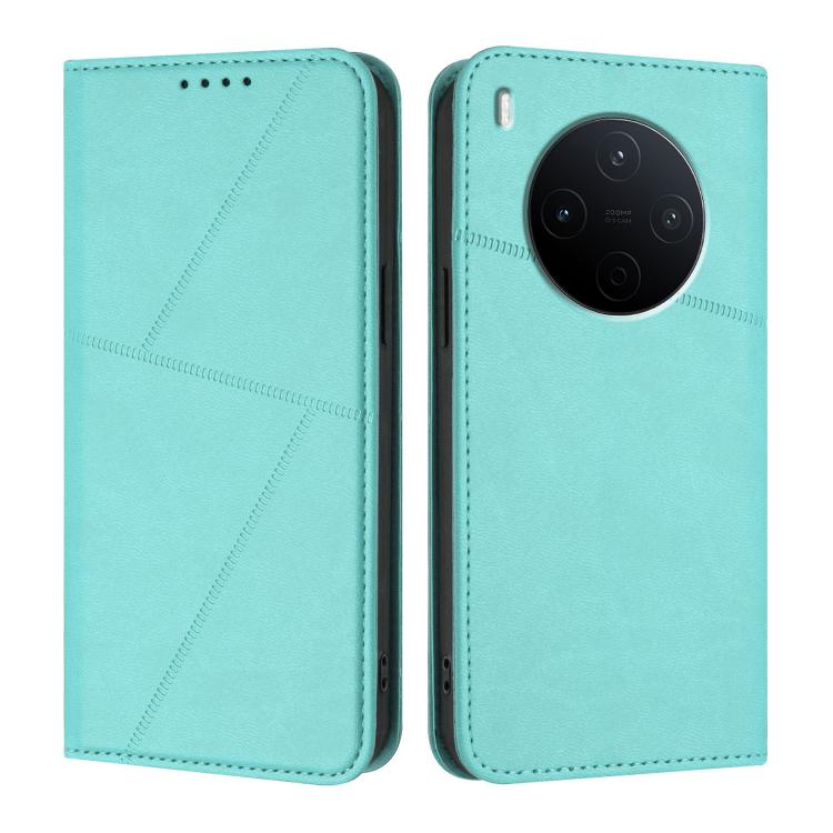 For vivo Y500 Pro 5G Strong Magnetic Frosted Flip Leather Phone Case