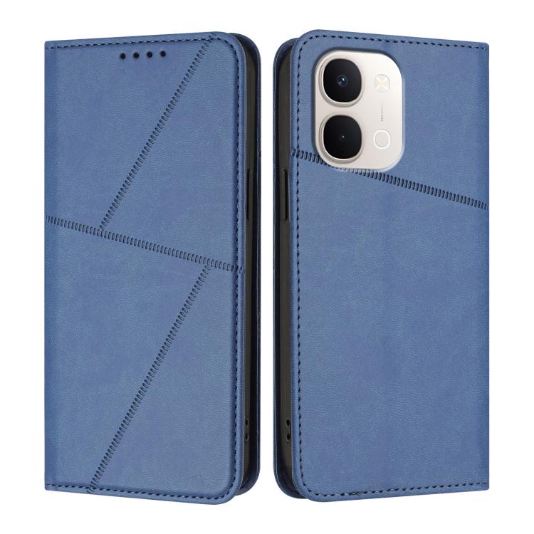 For vivo Y31d 4G Strong Magnetic Frosted Flip Leather Phone Case