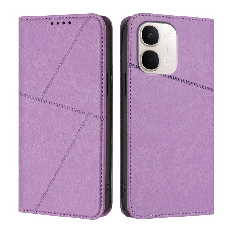 For vivo Y31d 4G Strong Magnetic Frosted Flip Leather Phone Case