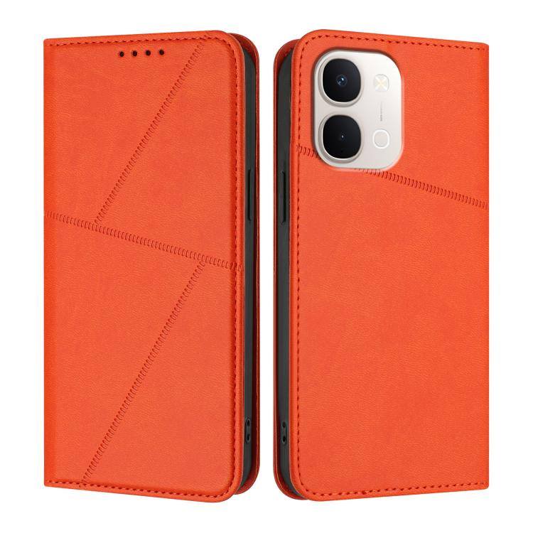 For vivo Y31d 4G Strong Magnetic Frosted Flip Leather Phone Case
