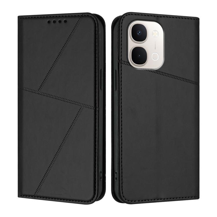 For vivo Y31d 4G Strong Magnetic Frosted Flip Leather Phone Case