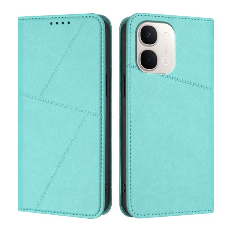 For vivo Y31d 4G Strong Magnetic Frosted Flip Leather Phone Case