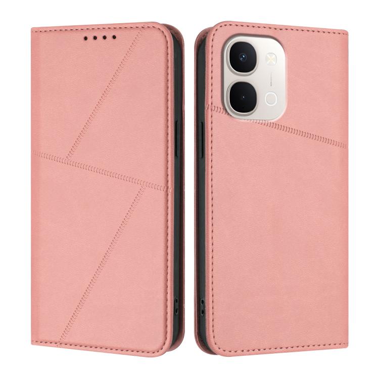 For vivo Y31d 4G Strong Magnetic Frosted Flip Leather Phone Case