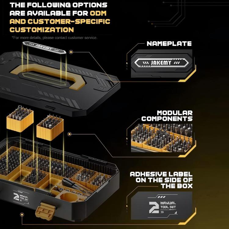 Jakemy JM-8199 257 in 1 Modular Manual Tool Box
