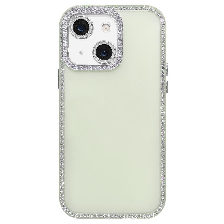 For iPhone 15 Plus / 14 Plus Dual-Sided Rhinestone Design Matte Full Coverage Phone Case
