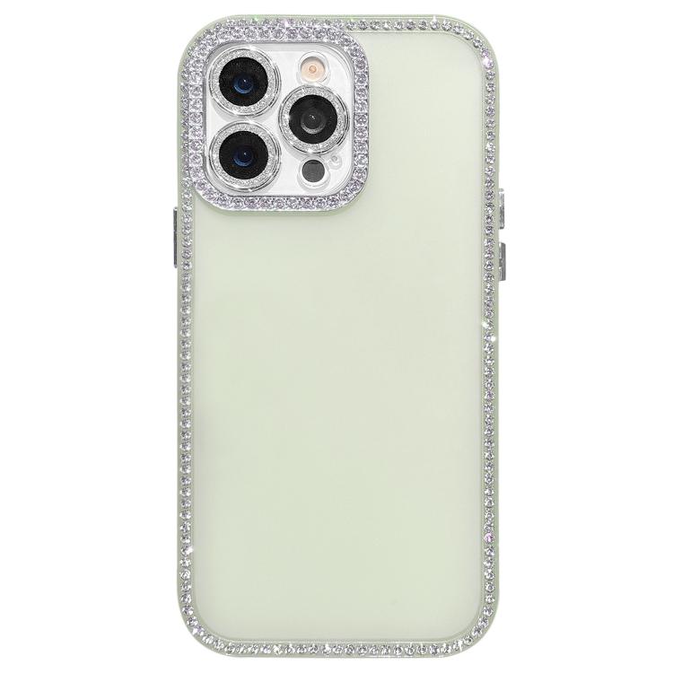 For iPhone 12 Pro Max Dual-Sided Rhinestone Design Matte Full Coverage Phone Case