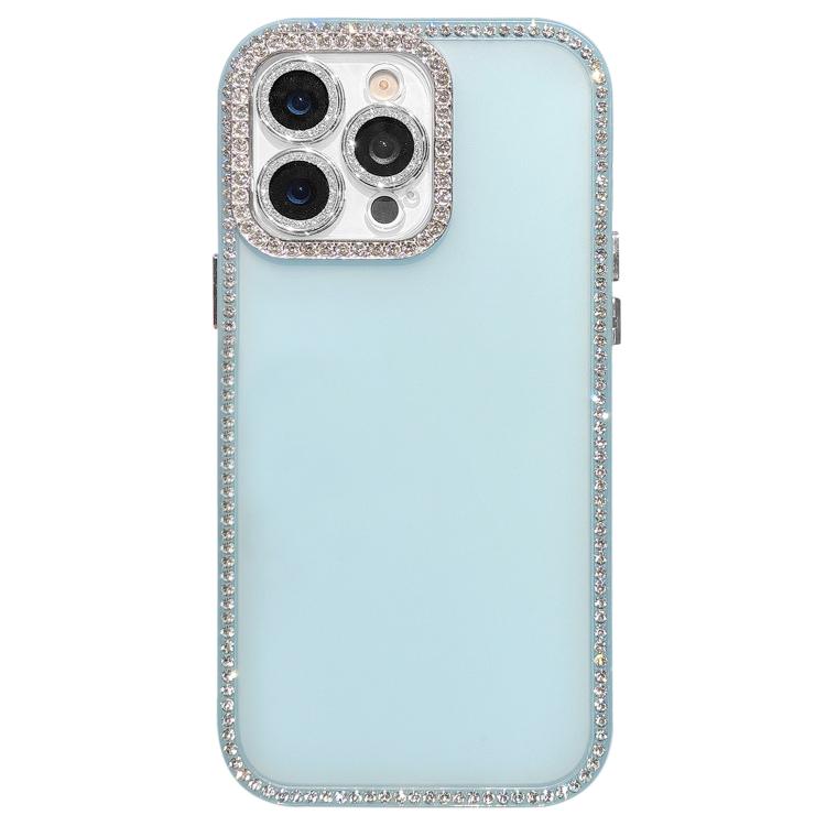 For iPhone 12 Pro Max Dual-Sided Rhinestone Design Matte Full Coverage Phone Case