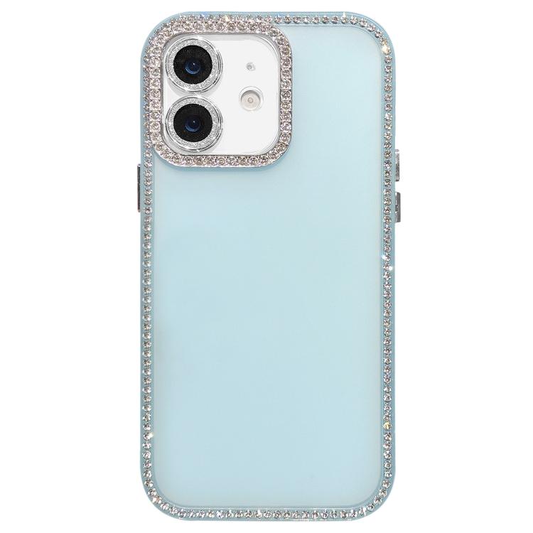 For iPhone 11 Dual-Sided Rhinestone Design Matte Full Coverage Phone Case