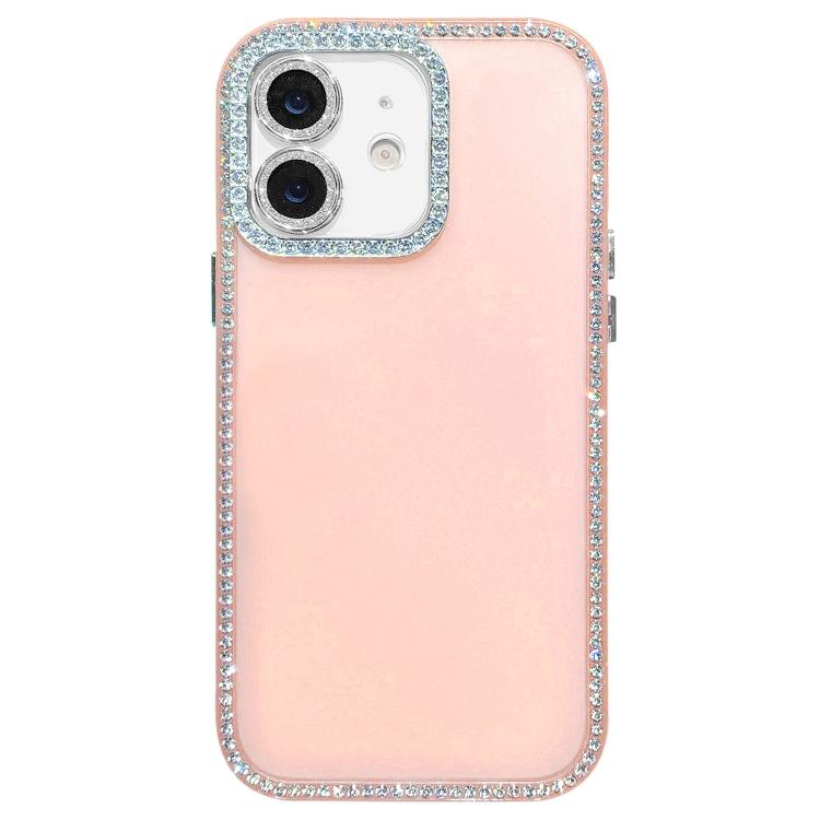 For iPhone 11 Dual-Sided Rhinestone Design Matte Full Coverage Phone Case