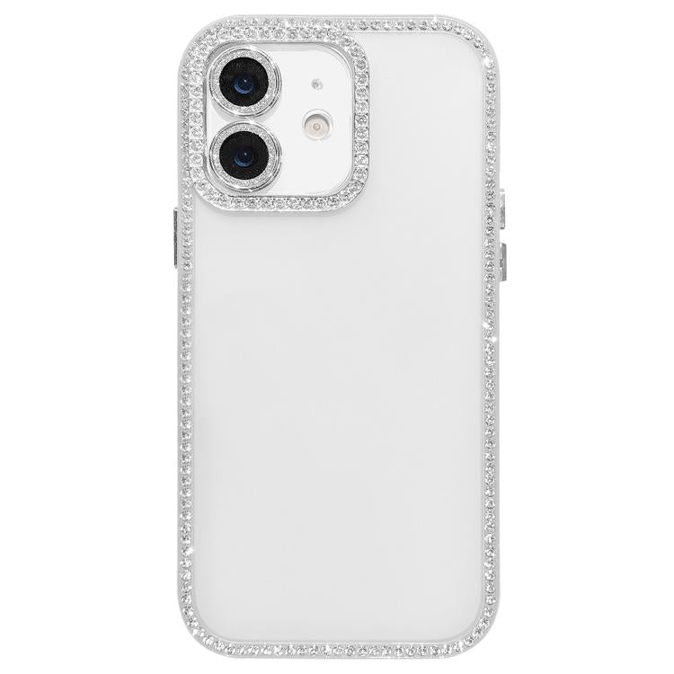 For iPhone 11 Dual-Sided Rhinestone Design Matte Full Coverage Phone Case