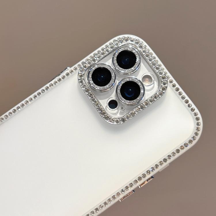 For iPhone 15 Plus / 14 Plus Dual-Sided Rhinestone Design Matte Full Coverage Phone Case