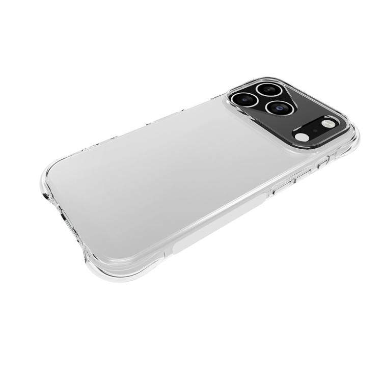 For iPhone 17 Pro Big Hole Shockproof Non-slip Thickening TPU Phone Case - Transparent