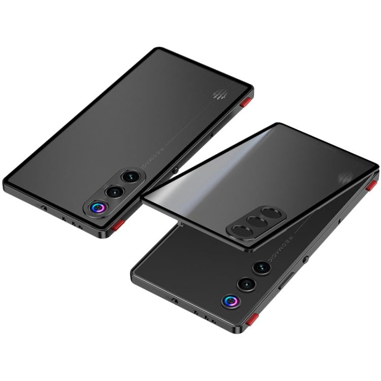 For ZTE nubia Red Magic 10 Air Snap Buckle Metal Frame Frosted Phone Case