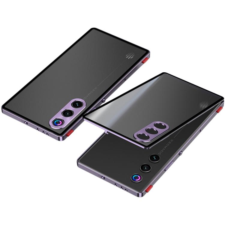 For ZTE nubia Red Magic 10 Air Snap Buckle Metal Frame Frosted Phone Case