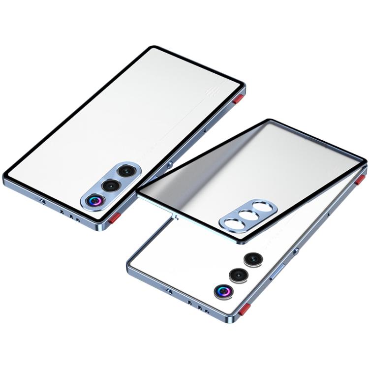 For ZTE nubia Red Magic 10 Air Snap Buckle Metal Frame Frosted Phone Case