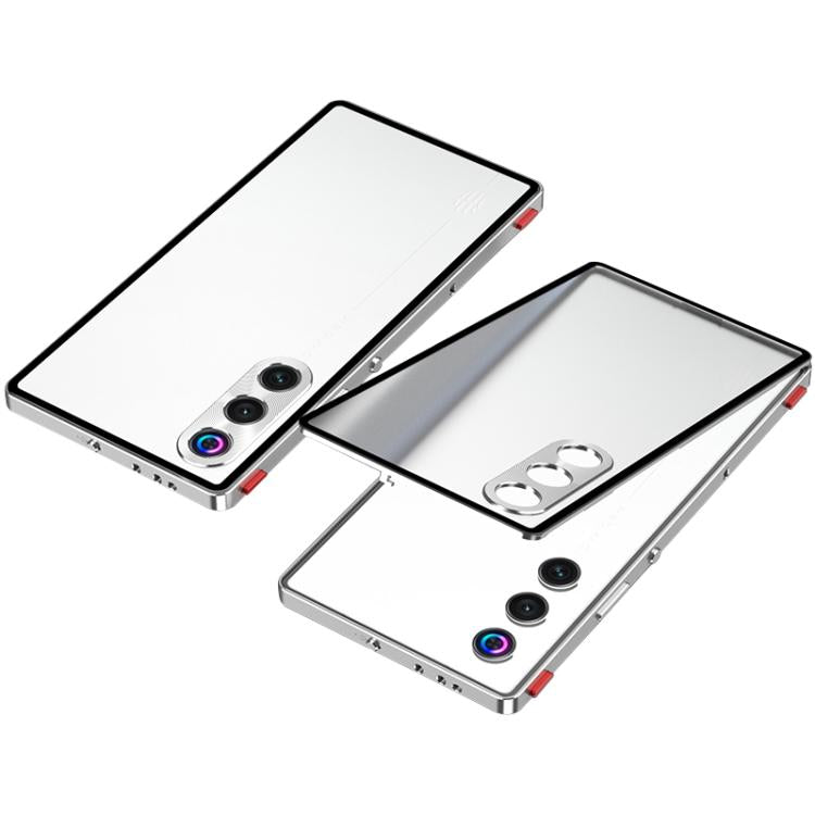 For ZTE nubia Red Magic 10 Air Snap Buckle Metal Frame Frosted Phone Case