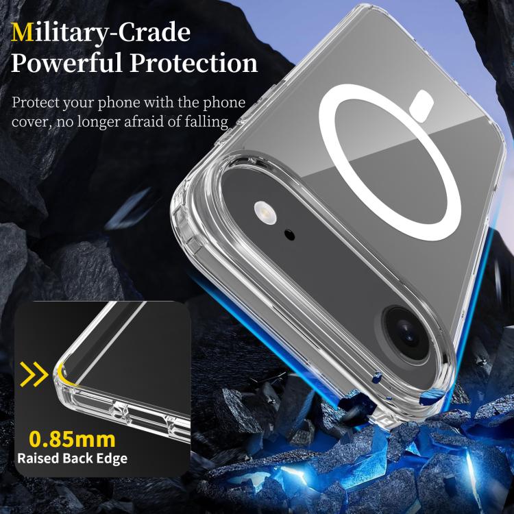 For iPhone Air Scratchproof PC Hybrid TPU Magsafe Phone Case - Transparent