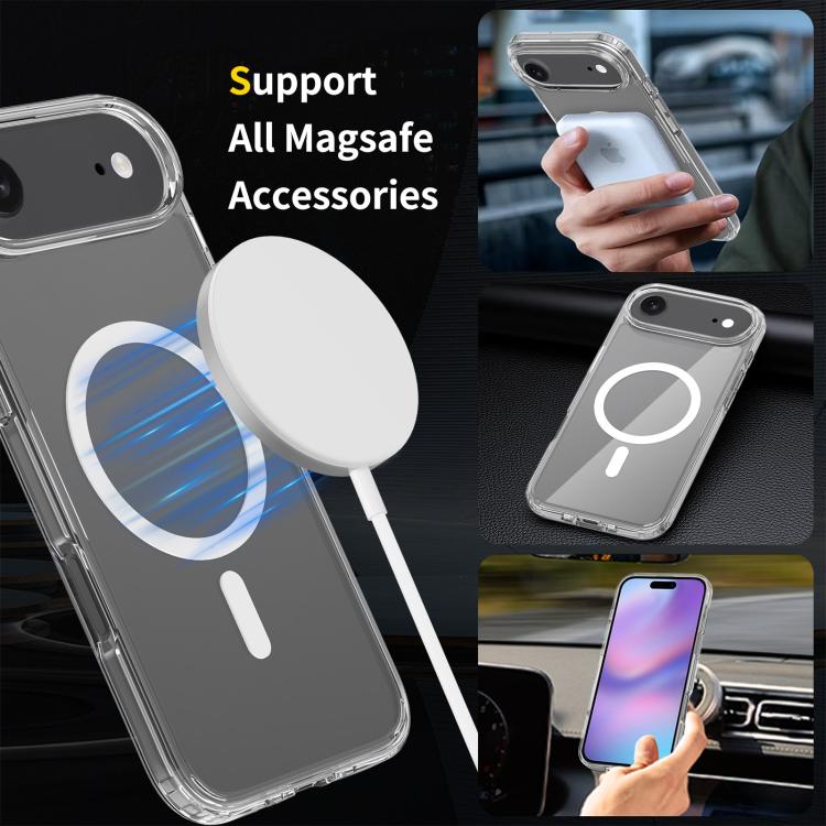 For iPhone Air Scratchproof PC Hybrid TPU Magsafe Phone Case - Transparent