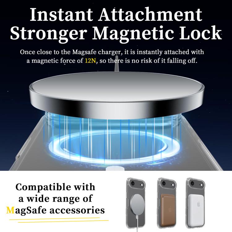 For iPhone Air Scratchproof PC Hybrid TPU Magsafe Phone Case - Transparent