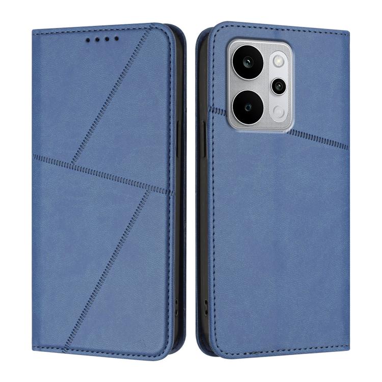 For Realme P4 Power 5G Strong Magnetic Frosted Flip Leather Phone Case
