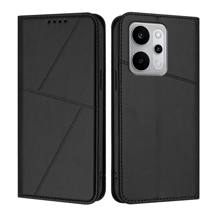 For Realme P4 Power 5G Strong Magnetic Frosted Flip Leather Phone Case