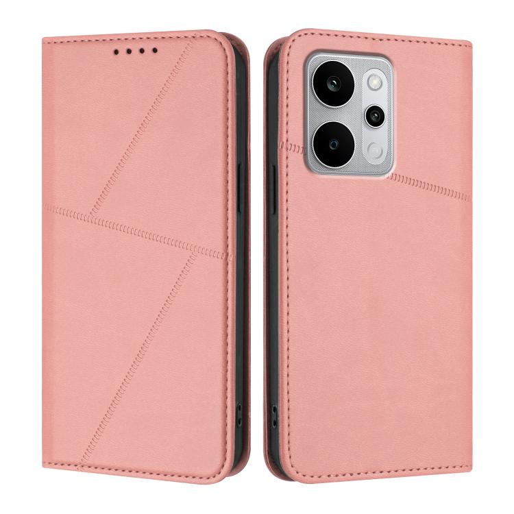 For Realme P4 Power 5G Strong Magnetic Frosted Flip Leather Phone Case