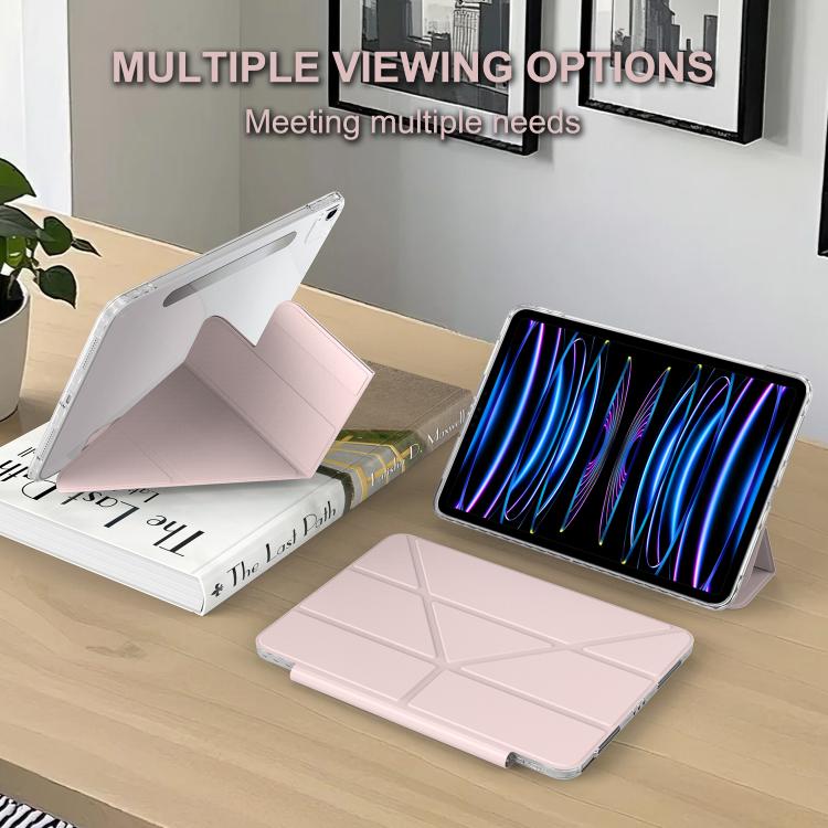 For iPad Air 11 2026 / 2025 / 2024 Detachable Backshell Folding Holder Smart Tablet Leather Case