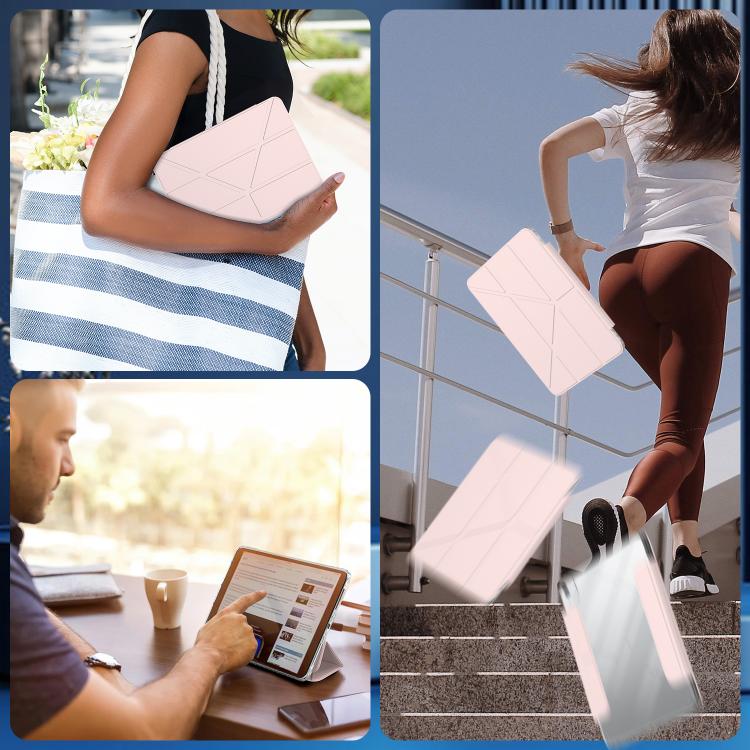 For iPad Air 11 2026 / 2025 / 2024 Detachable Backshell Folding Holder Smart Tablet Leather Case