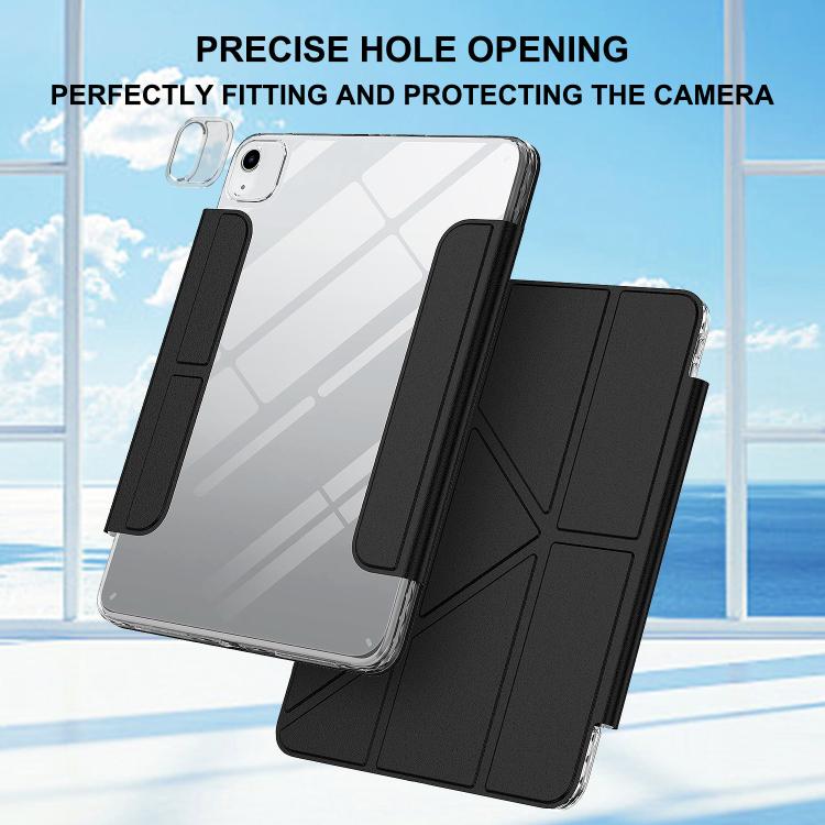 For iPad Air 11 2026 / 2025 / 2024 Detachable Backshell Folding Holder Smart Tablet Leather Case