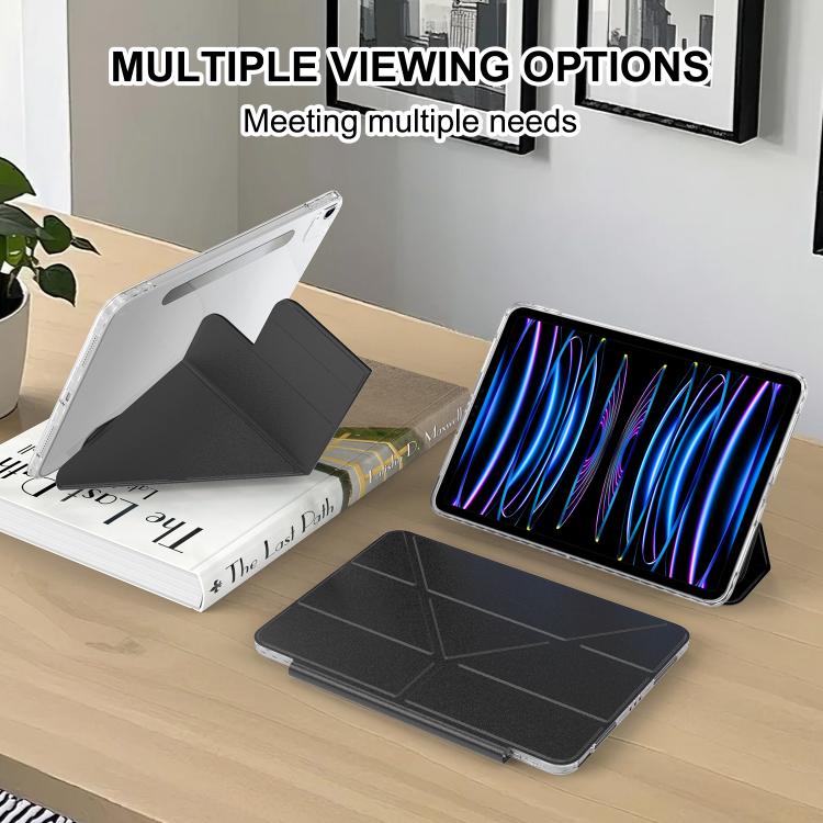 For iPad Air 11 2026 / 2025 / 2024 Detachable Backshell Folding Holder Smart Tablet Leather Case