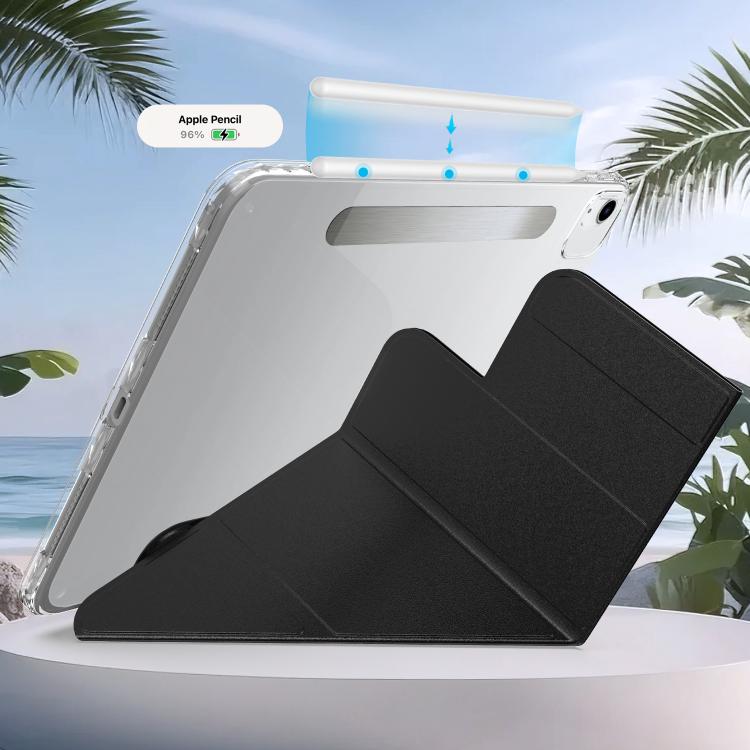 For iPad Air 11 2026 / 2025 / 2024 Detachable Backshell Folding Holder Smart Tablet Leather Case