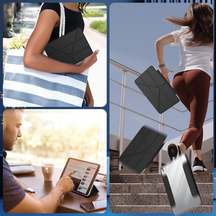 For iPad Air 11 2026 / 2025 / 2024 Detachable Backshell Folding Holder Smart Tablet Leather Case