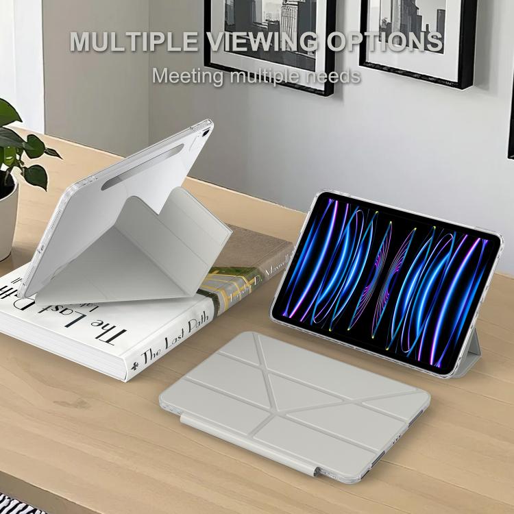 For iPad Air 11 2026 / 2025 / 2024 Detachable Backshell Folding Holder Smart Tablet Leather Case