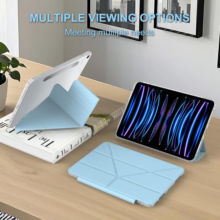 For iPad Air 11 2026 / 2025 / 2024 Detachable Backshell Folding Holder Smart Tablet Leather Case
