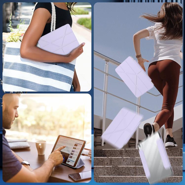 For iPad Air 11 2026 / 2025 / 2024 Detachable Backshell Folding Holder Smart Tablet Leather Case