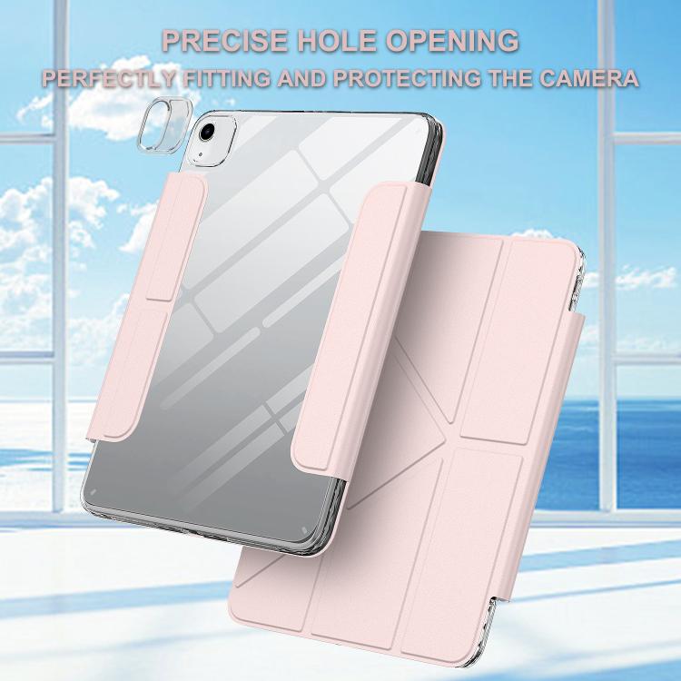 For iPad Air 13 2026 / 2025 / 2024 Detachable Backshell Folding Holder Smart Tablet Leather Case