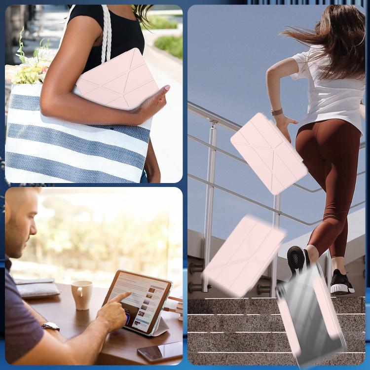 For iPad Pro 11 2022 / 2021 / 2020 Detachable Backshell Folding Holder Smart Tablet Leather Case