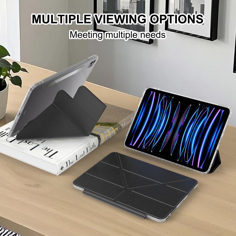 For iPad Pro 11 2022 / 2021 / 2020 Detachable Backshell Folding Holder Smart Tablet Leather Case