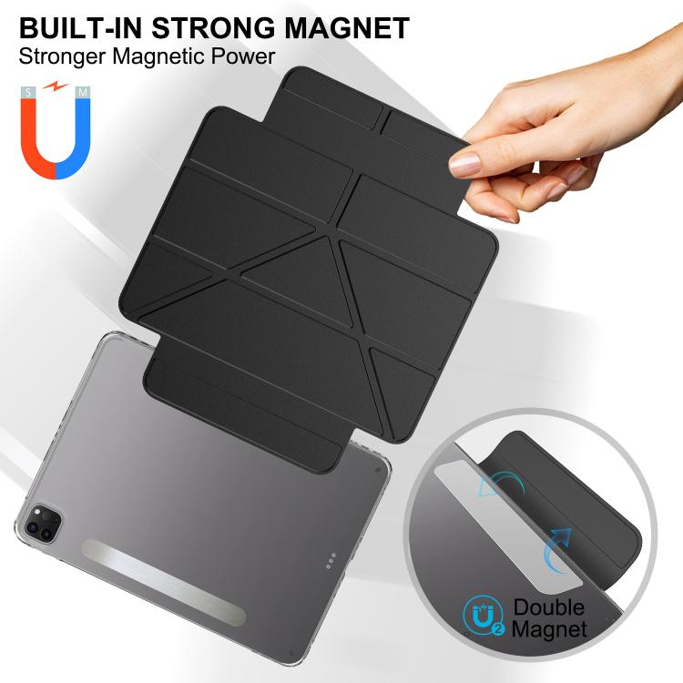 For iPad Pro 11 2022 / 2021 / 2020 Detachable Backshell Folding Holder Smart Tablet Leather Case