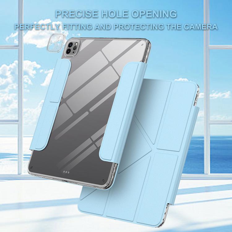 For iPad Pro 11 2022 / 2021 / 2020 Detachable Backshell Folding Holder Smart Tablet Leather Case