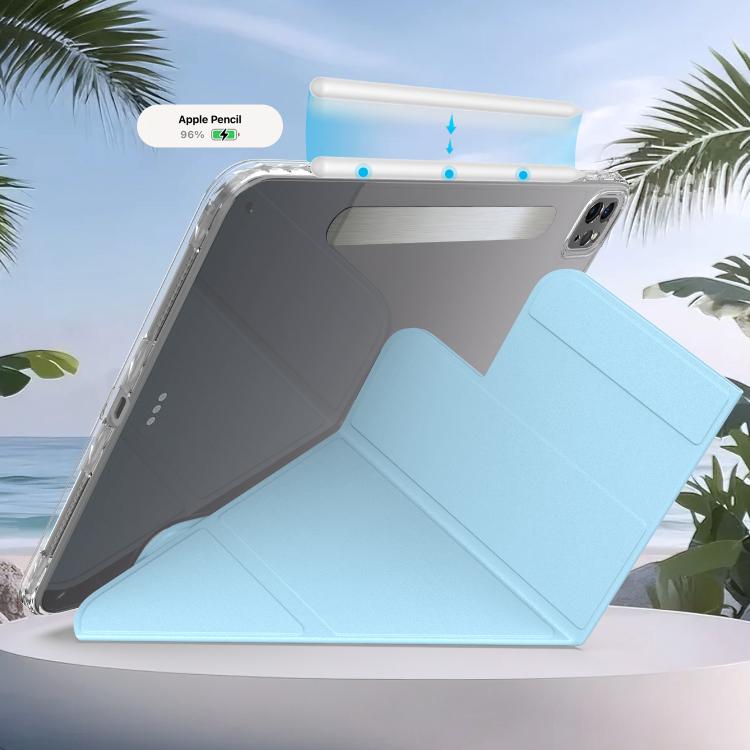 For iPad Pro 11 2022 / 2021 / 2020 Detachable Backshell Folding Holder Smart Tablet Leather Case