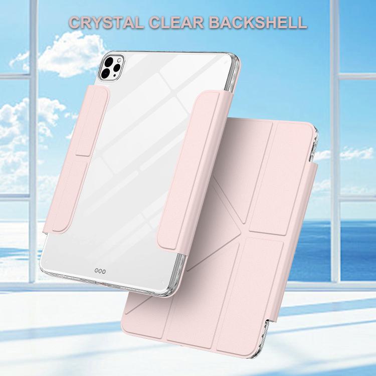 For iPad Pro 13 2025 / 2024 Detachable Backshell Folding Holder Smart Tablet Leather Case