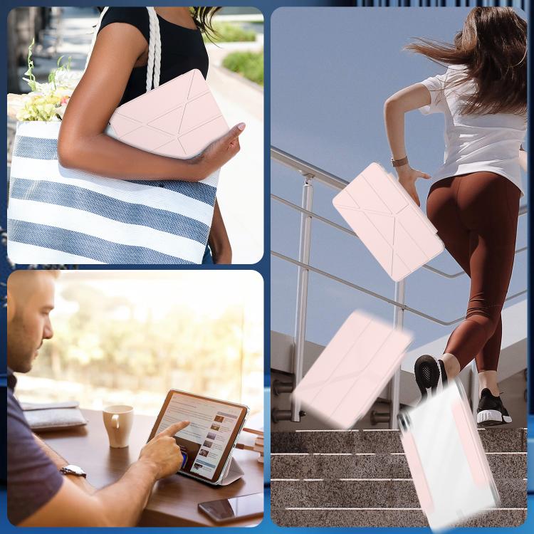 For iPad Pro 13 2025 / 2024 Detachable Backshell Folding Holder Smart Tablet Leather Case