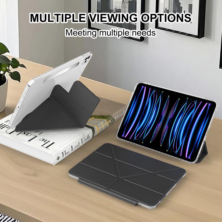For iPad Pro 13 2025 / 2024 Detachable Backshell Folding Holder Smart Tablet Leather Case